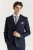 Marineblauwe herenblazer Prince of Wales formele blazer