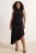 Trendyol Curve Dames Zwart Effen Maxi Mouwloos Casual Skater Grote maten Jurk
