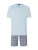 Hanro Pyjama lang ‘ Night & Day ‘  blauw / lichtblauw