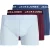 Jack & Jones Heren plus size boxershorts trunks jacjota 3-pack effen lichtblauw/rood/blauw