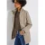 Street One Dames Korte jas met gebreide details in Beige