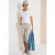 Cecil Dames Mid Waist Slim Legs broek met omslag in Beige