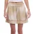 Off-White Viscose pyjamashort voor dames met reliëfpatroon (Beige)