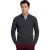 trui William Lockie grijs effen half zip wijde fit