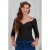 Dixie Plain top in zwart