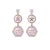 Philipp Plein Jewellery Oorbellen  lichtblauw / rose-goud / transparant