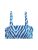 Next Bikinitop  azuur / royal blue/koningsblauw / offwhite