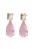 faina Oorbellen  goud / rosa / transparant