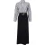 Trendyol Modest Dames Donkerblauw Gestreept Maxi Lang Blousejurk Modest Jurken