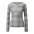 Lichte transparante mesh T-shirt met all-over print voor dames QS