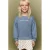 Mango Kids gebloemde midi sweatjurk met tekst – blauw/beige