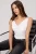 TRENDYOLMİLLA Dames Ecru Effen Mouwloos Getailleerd Blouses