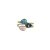 Otazu gold plated ring met Swarovksi kristallen Triple Leaf