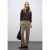 Street One Dames Broek met rechte pijpen en details in Bruin