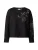 COMMA Sweatshirt  zwart / zilver