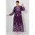Geprinte V-hals Maxi-jurk