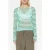 10DAYS Mesh Tee Stripe Ecru/apple Green