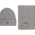 Lyle & Scott Brushed Scarf And Beanie Set Light Grey Marl