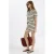 Mango straight leg gestreepte short – beige