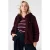MS Mode Plus Size teddy winterjas – donkerrood