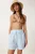 Hoge Taille Mini Shorts met Trekkoord en Binding Detail