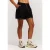 Protest straight high waist sweatshort met dierenprint zwart