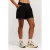 Protest straight high waist sweatshort met dierenprint zwart