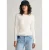 Gant Gebreide trui Stretch Cotton Cable C-Neck met logoborduursel op borsthoogte