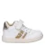 Nelson Kids leren sneakers wit/goud
