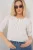 Getextureerde Bootneck Crop Blouse met Pompom Detail
