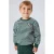 NAME IT MINI gestreepte sweter met patch groen