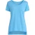 Relaxte top met korte mouwen en een asymmetrische zoom.