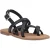 Hush Puppies Hope Leren Dames Zwarte Sandalen