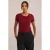 WE Fashion aansluitend T-shirt – donkerrood