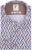R2 Overhemd Jersey Retro Print Beige Blue