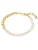 Yokoamii Armband  goudgeel / wit
