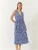 Bianco Lucci Jurk  royal blue/koningsblauw / wit