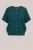 WE Fashion – Dames vest met open structuur – Regular fit – Zeegroen – Biologisch katoen –