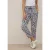 Cecil Dames Gedessineerde Loose Fit broek in Blauw