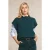 River Woods Mock Neck Slvlss Swt Green