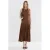 Mango A-lijn jurk bruin