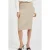 VILA gebreide midi rok VIRIL beige