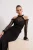 TRENDYOLMİLLA Dames Zwart Effen Maxi Lang Diploma-uitreiking / Gala Zeemeermin Avond & Gala Jurk