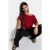 TRENDYOLMİLLA Dames Rood Effen Lang Oversized T-shirts