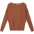 EsQualo Sweater Lurex Bat Sleeve Copper Brown