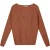 EsQualo Sweater Lurex Bat Sleeve Copper Brown