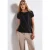 Street One Dames Shirt met fijne lijntjes in Zwart