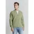 No Excess Sweater Full Zipper Jacquard Mix Bomber Light Army