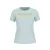 T-shirt met ronde hals vrouwen met glimmend logo in kleurverloop Guess