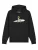 Watapparel Sweatshirt ‘ Alien on a paper plane ‘  gemengde kleuren / zwart